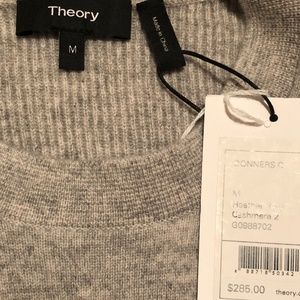 New cashmere long grey Theory sweater
